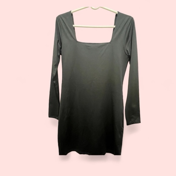 Women's Square-Neck Long-Sleeve Bodycon Dress, Created for Macy's - Picture 5 of 6